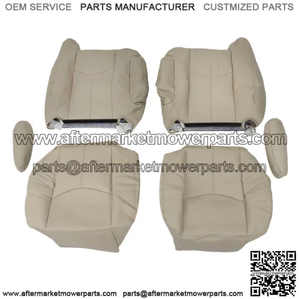 Seat Cover Light Tan For 2003-2005 2006 Chevy Tahoe GMC Yukon Driver&Passenger