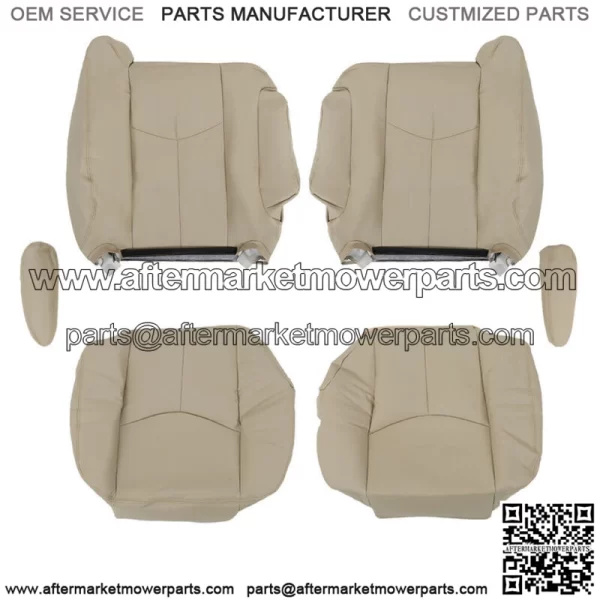 Seat Cover Light Tan For 2003-2005 2006 Chevy Tahoe GMC Yukon Driver&Passenger - Image 3