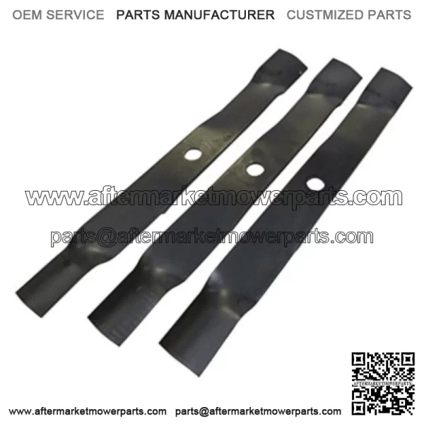 SET OF 3 John Deere Original Equipment Mower Blades - TCU18990