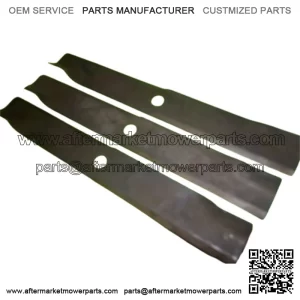 NEW SET OF 3 MULCHING BLADES FITS HUSQVARNA / YAZOO KEES 539101485 3 PACK P7D