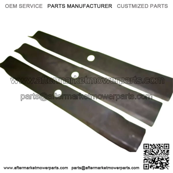 NEW SET OF 3 MULCHING BLADES FITS HUSQVARNA / YAZOO KEES 539101485 3 PACK P7D
