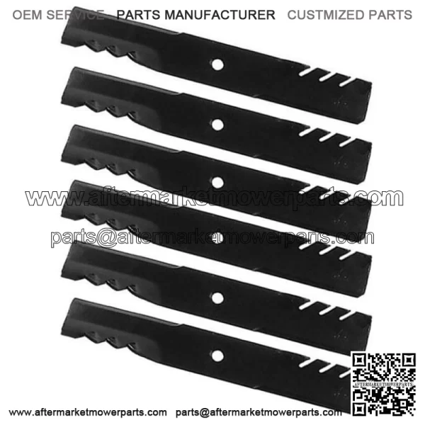 6 Gravely Mower Mulch Blades - 60" - ZTHD, Pro Turn, Promaster, PM300, ZTHD60