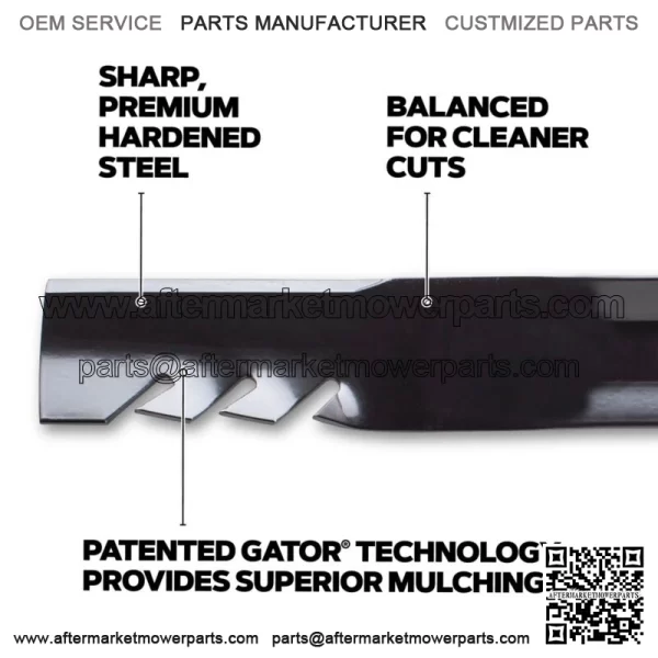 G6 Blades 3-pack 52" Gravely Pro Turn 152 XDZ & Pro Master 252 XDZ, 396-8063 - Image 2