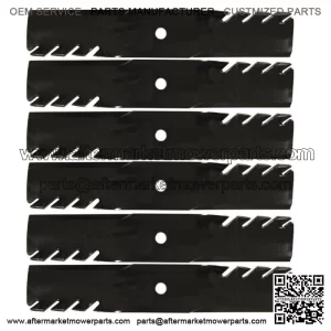 6 Fits Bobcat Mower Deck Mulch Blades - 48'' - Pro Fits CAT