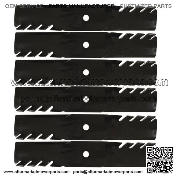 6 Fits Bobcat Mower Deck Mulch Blades - 48'' - Pro Fits CAT