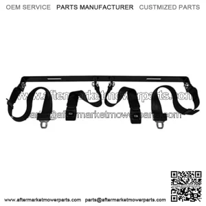 Seat Belt Kit 2 Piece 60" Fully Extended Lap Seat Belts Bracket and Hardware