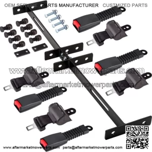Retractable Golf Cart Seat Belts Bracket Kit for Yamaha, EZGO, Club Car