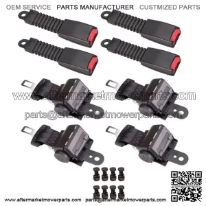 New Golf Cart Seat Belts Lap Set Retractable For EZGO/Yamaha/Club Car 4 Sets