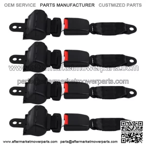 4 Pcs Universal Retractable Golf Cart Seat Belts Laps for EZGO Yamaha Club Car