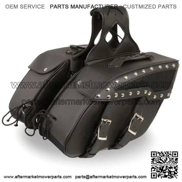 Motorcycle Saddle Bags Leather Sider Panniers - Image 2