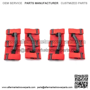 4Pcs UTV 1.5"-3" Roll Bar Red Grab Handle Grips For Honda Pioneer 500/700/1000 For: More than one vehicle