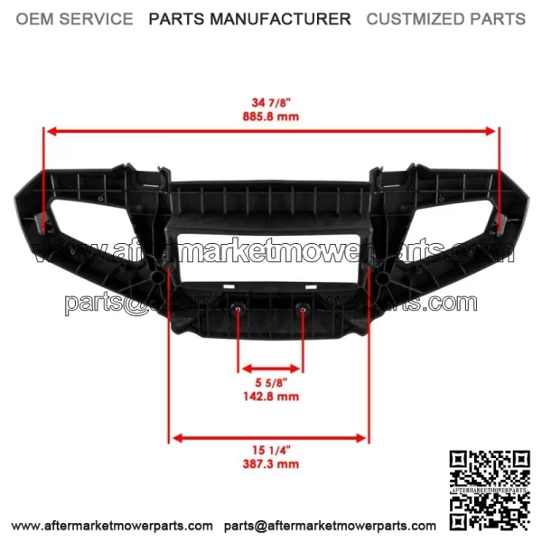 Front Bumper & Panel For Polaris Sportsman 700 2005-2007 Brush Guard Bumper For: Polaris Sportsman 800 - Image 3