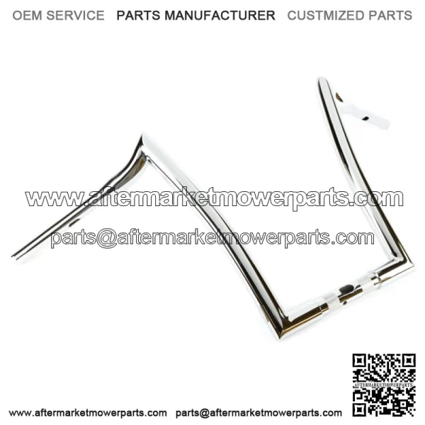 Factory 47 Signature Ape Hanger Handlebars 16" 1-1/4" Chrome Harley FLTR 15-22 (For: Harley-Davidson)