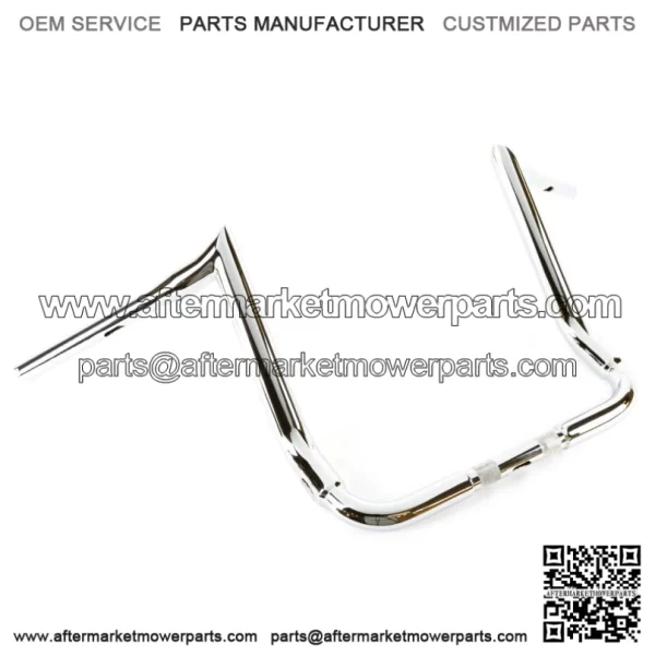 Factory 47 14" Chrome Assault Handlebar 1.5" Harley Touring Street Electra Glide (For: Harley-Davidson)