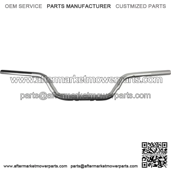 ODI V-Twin MOTO Handlebars 1" Silver 4-3/4" TBW Slotted Knurled Harley Davidson