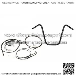 12" Black Apehanger Handlebar Install Cable Kit Harley Sportster 2004-2006 (For: Harley-Davidson)