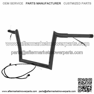 Yaffe Wired 10" Black OEM Monkey Ape Hangers Bars Handlebars Harley Touring FLTR (For: Harley-Davidson)