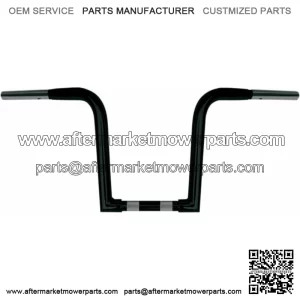 Wild One Outlaw Z Narrow Base 10" Black Ape Hanger Drilled Handlebars Harley FXD (For: Harley-Davidson)