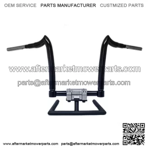 KST Kustoms Gloss Black 12" Spearhead Handlebars Bars Harley Softail 1.25" 1.5" (For: Harley-Davidson)