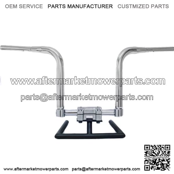 KST Kustoms Polished 10" Pioneer Handlebars Bars Harley Road King Glide Touring (For: Harley-Davidson)