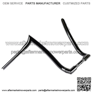 Factory 47 Nomad Ape Hanger Handlebars 1.5 16" Gloss Black Harley Softail (For: Harley-Davidson)