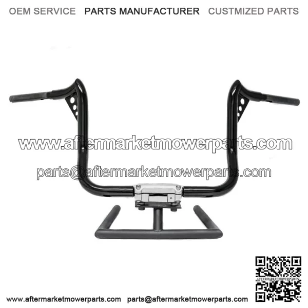 KST Kustoms Satin Black 16" Punisher Handlebars Bars Harley Touring Batwing FLH (For: Harley-Davidson)