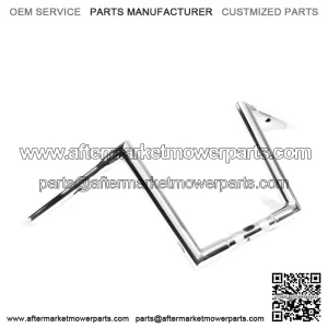 Factory 47 STR Miter Ape Hanger Handlebars 12" TBW Chrome Harley FLTR 15-22 (For: Harley-Davidson)