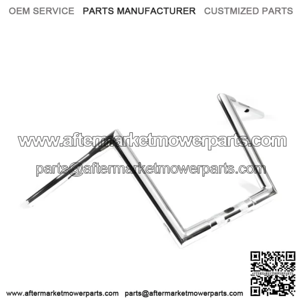 Factory 47 STR Miter Ape Hanger Handlebars 12" TBW Chrome Harley FLTR 15-22 (For: Harley-Davidson)