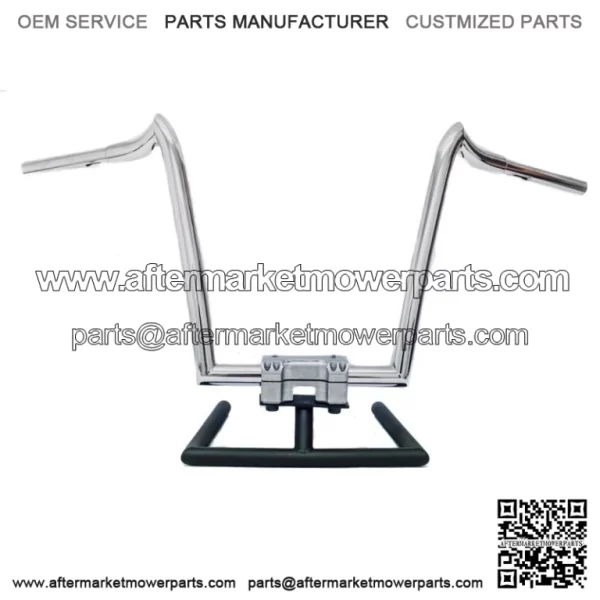 KST Kustoms Polished 12" Renegade Handlebars Bars Harley FLTR Softail Dyna XL (For: Harley-Davidson)