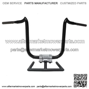 KST Kustoms Satin Black 12" Double Trouble Handlebars Bars Harley FLTR Softail (For: Harley-Davidson)
