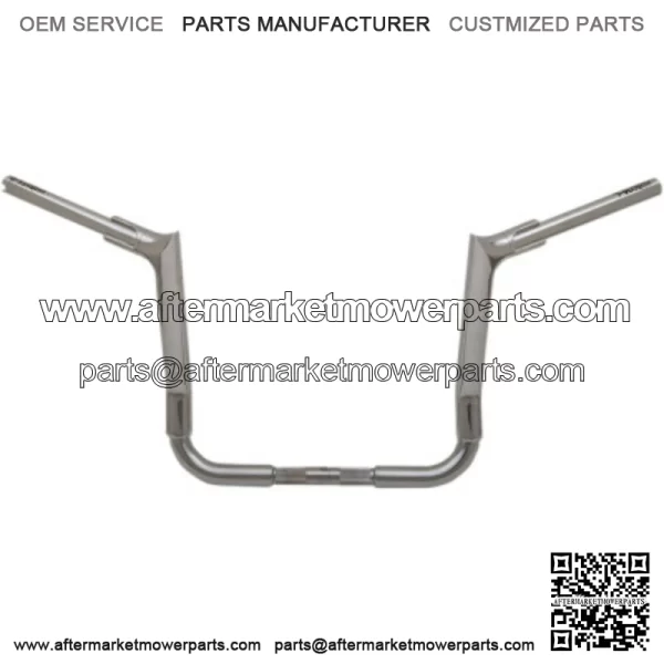 Fat Baggers 14" 1 1/2" Chrome EZ Pointed 2 Piece Handlebars Harley Touring 14-20 (For: Harley-Davidson)