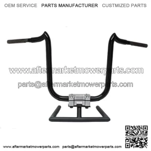 KST Kustoms Gloss Black 10" Double Trouble Handlebars Bars Harley FLTR Softail D (For: Harley-Davidson)