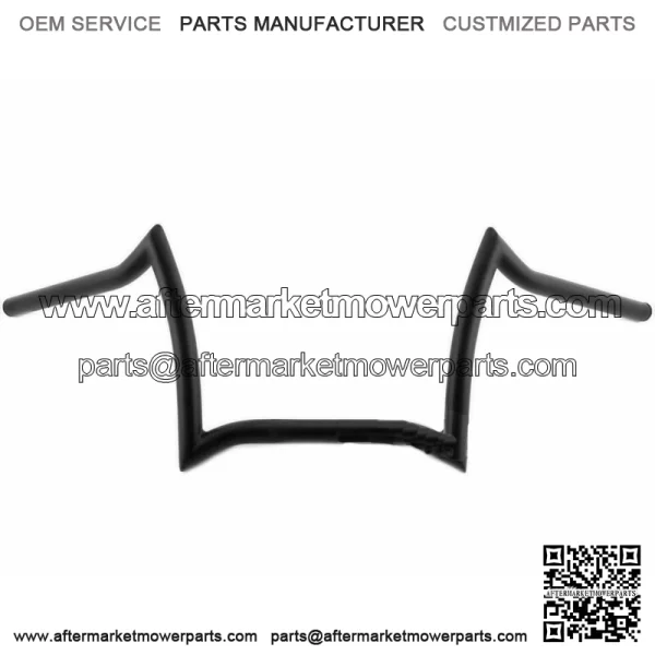 Black 1" Crazy Z Bars Ape Hanger Handlebars Harley Chopper Bobber Custom XL Pan (For: Harley-Davidson)
