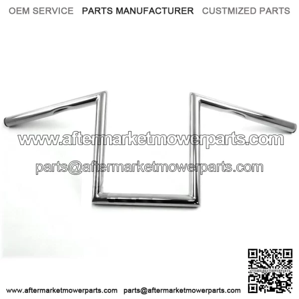 10" Chrome Z Bars Handlebars Mini-Ape Apes Harley Sportster Nightster Iron 72 (For: Harley-Davidson)