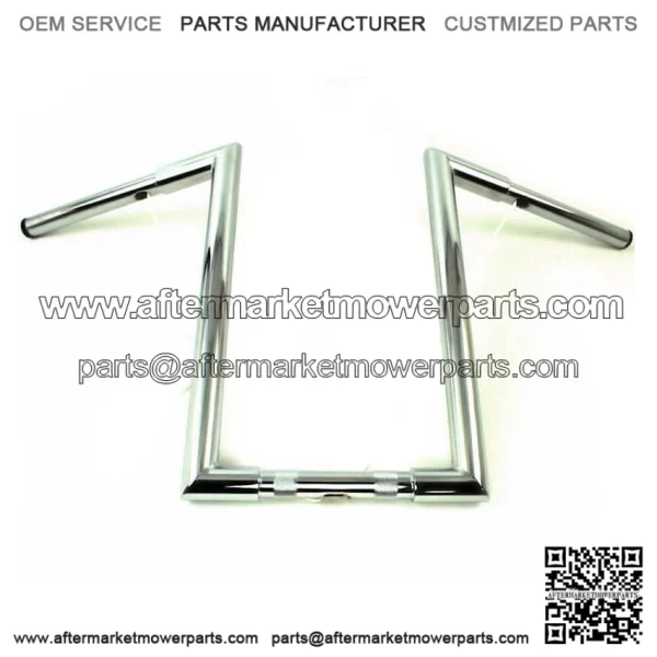 16" 1 1/4" Z Bars Apes Hangers Knurled & Drilled Handlebars Harley Bobber Custom (For: Harley-Davidson)