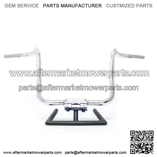 KST Kustoms Polished 12" Mayhem Bagger Handlebars Bars Harley Touring Batwing (For: Harley-Davidson)