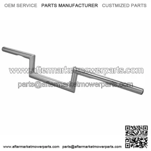 Chrome 4" Z Bar Handlebars Bars Harley Chopper Bobber Custom Sportster Softail (For: Harley-Davidson)