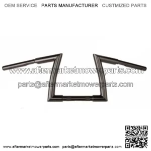 Black 9" 1.25" Fat Z Bars Handlebar Harley Bobber Sportster Softail Chopper Dyna (For: Harley-Davidson)