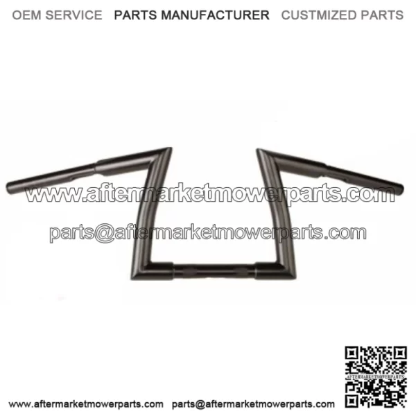 Black 9" 1.25" Fat Z Bars Handlebar Harley Bobber Sportster Softail Chopper Dyna (For: Harley-Davidson)