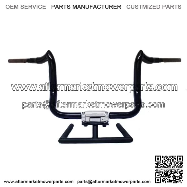 KST Kustoms Gloss Black 14" Bison Bagger Handlebars Bars Harley Touring Batwing (For: Harley-Davidson)