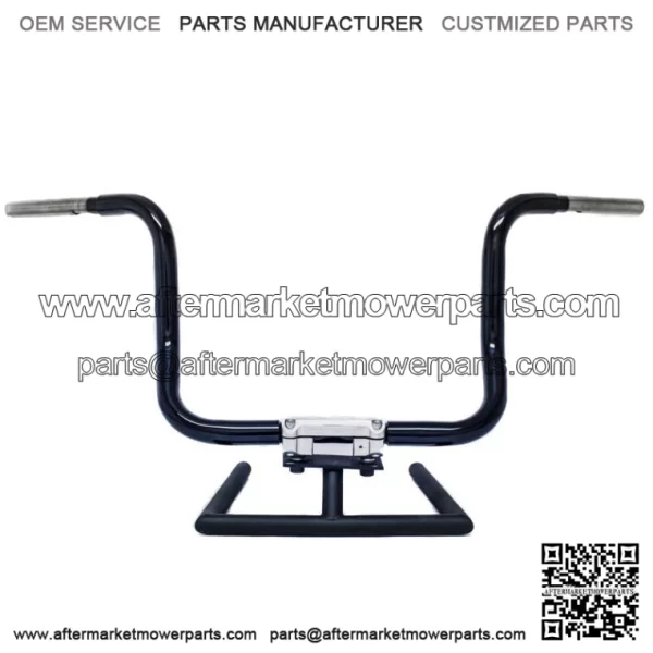 KST Kustoms Gloss Black 12" Six Bend Kicker Handlebars Bars Harley Touring FLH (For: Harley-Davidson)