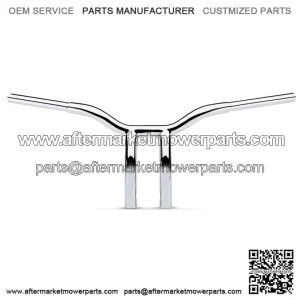 LA Choppers 1 1/4" Chrome Kage Fighter 10" T Bars Pullback Handlebars Harley FXD (For: Harley-Davidson)