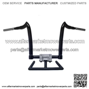 KST Kustoms Gloss Black 14" Spearhead Handlebars Bars Harley Road King Glide 1.5 (For: Harley-Davidson)