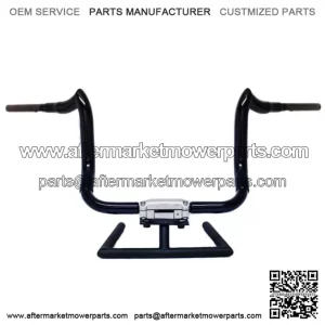 KST Kustoms Denim Satin Black 14" Bison Bagger Handlebars Bars Harley Touring (For: Harley-Davidson)