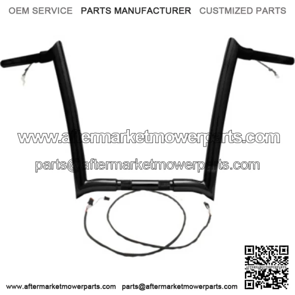 Yaffe Wired 12" Black OEM Monkey Ape Hangers Bars Handlebars Harley Touring FLTR (For: Harley-Davidson)
