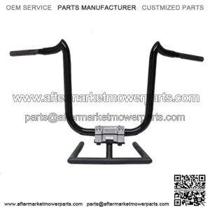 KST Kustoms Gloss Black 14" Double Trouble Handlebars Bars Harley Softail Dyna (For: Harley-Davidson)
