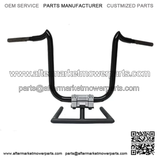 KST Kustoms Gloss Black 14" Double Trouble Handlebars Bars Harley Softail Dyna (For: Harley-Davidson)