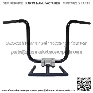 KST Kustoms Gloss Black 12" Straight Jacket Handlebars Bars Harley FLTR 1.25" (For: Harley-Davidson)