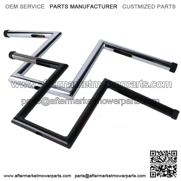1" inch 10-1/2" Rise Z-Bar Handlebar Drag Bars For Harley Sportster XL 883 1200 (For: Harley-Davidson)