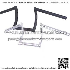 Chrome Black 1 " Drag Handlebars Z- Bar For Harley Touring Dyna Softail Custom (For: Harley-Davidson)